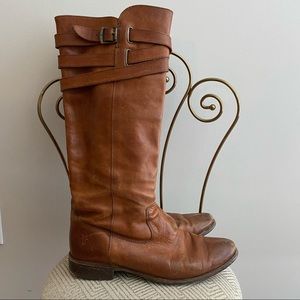Frye Shirley Strappy Leather Boots